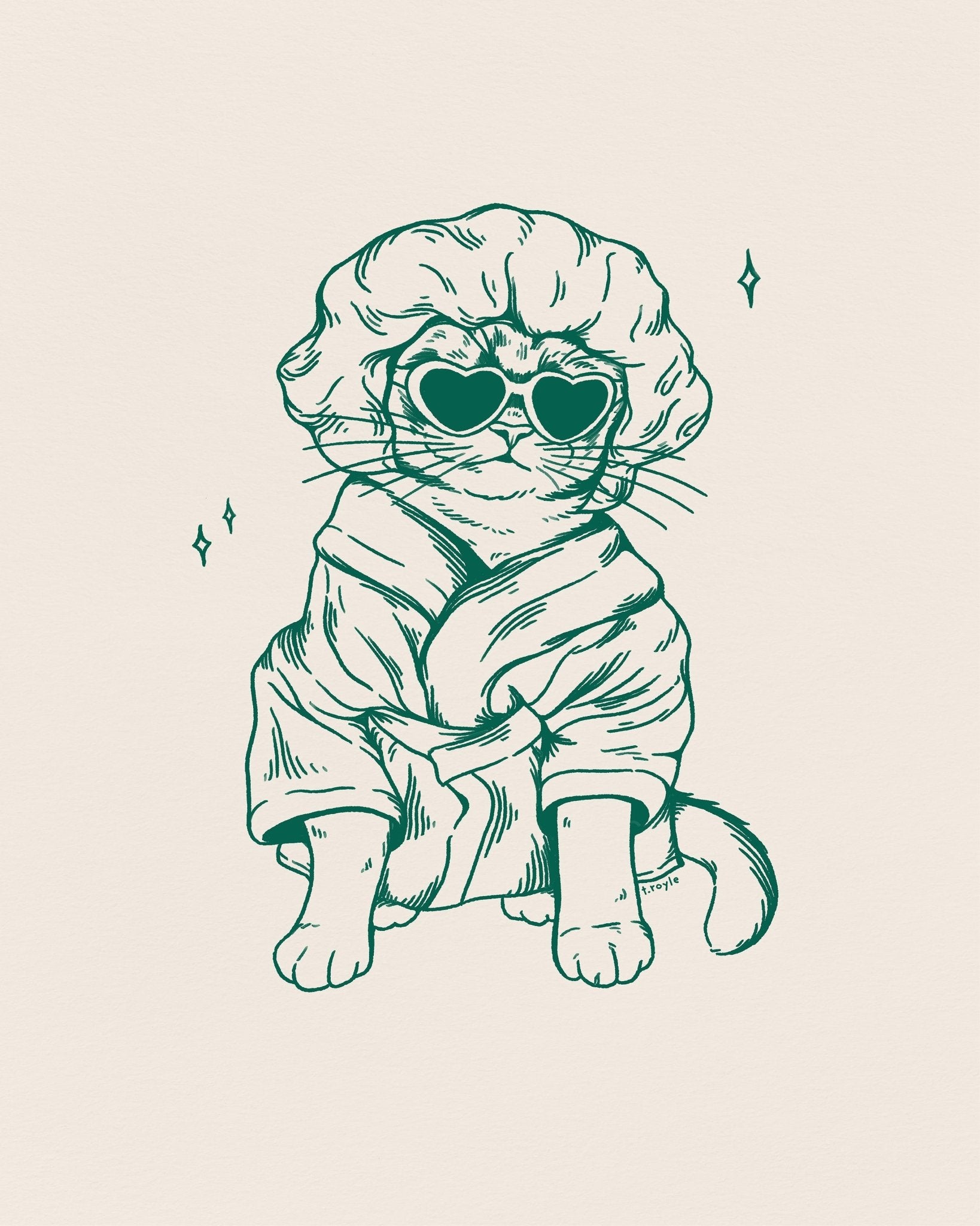 Glam Cat Robe