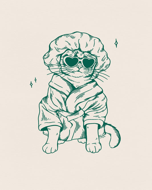 Glam Cat Robe