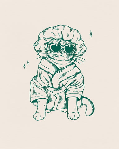 Glam Cat Robe