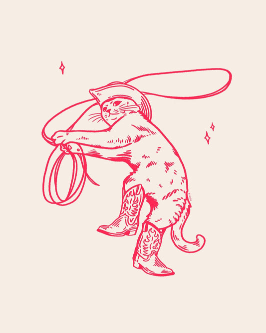 Cowboy Lasso Cat