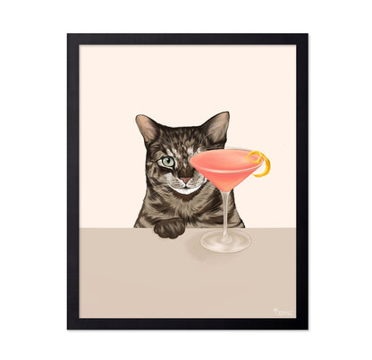 Pink Cocktail Cat