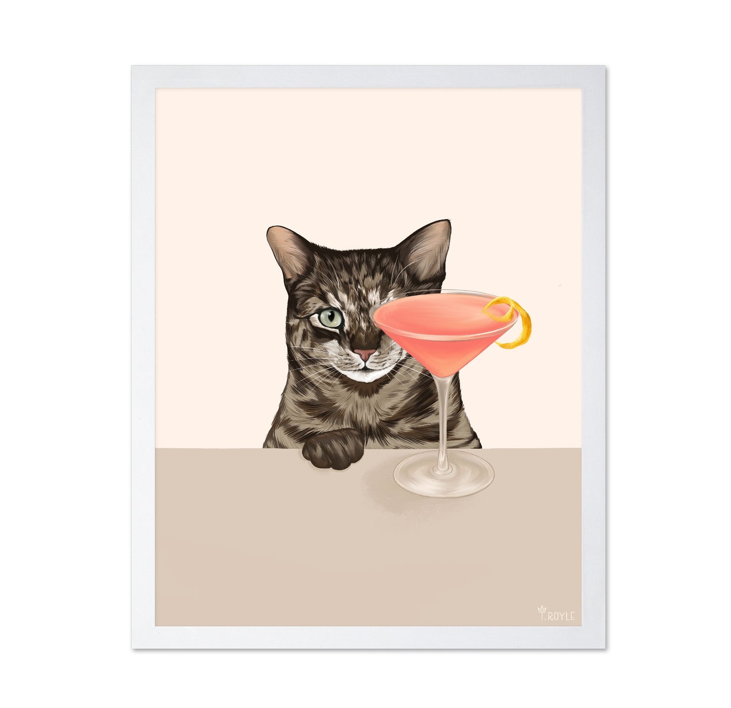 Pink Cocktail Cat