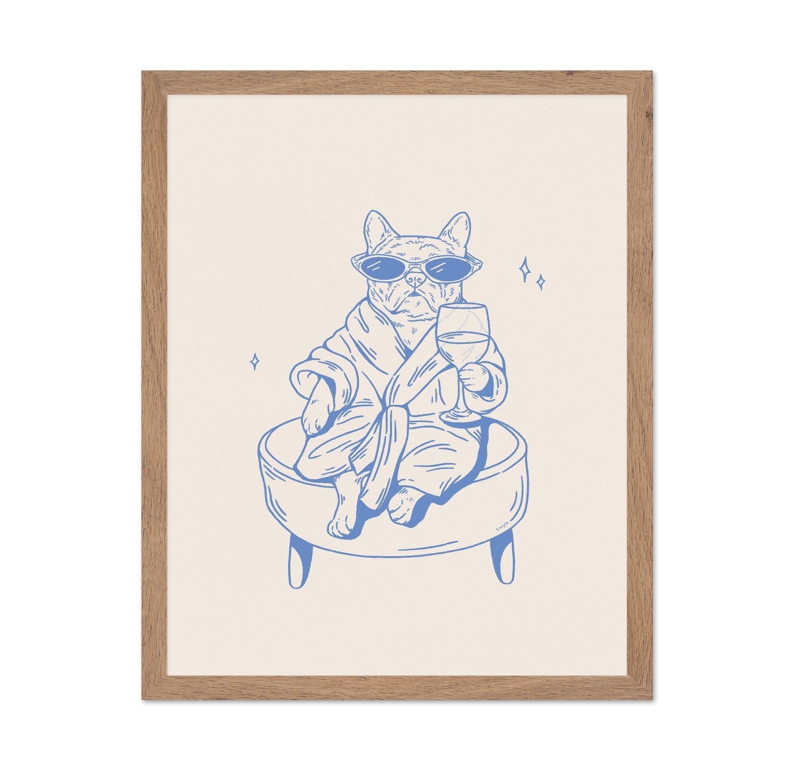 Relaxed Bulldog Wine