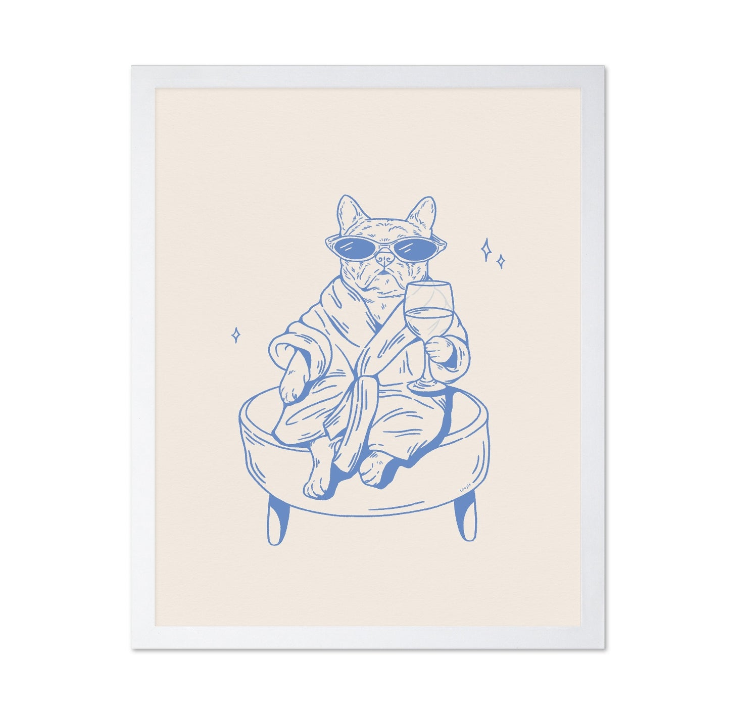 Relaxed Bulldog Wine