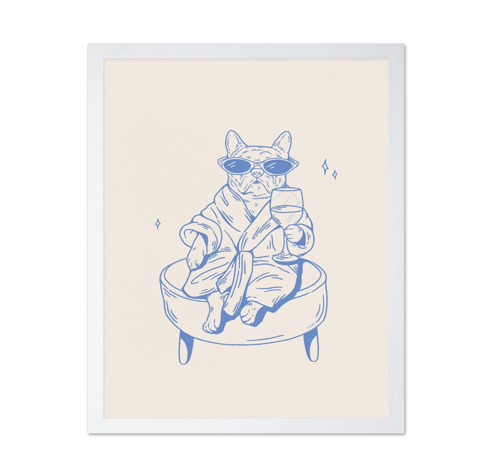 Relaxed Bulldog Wine