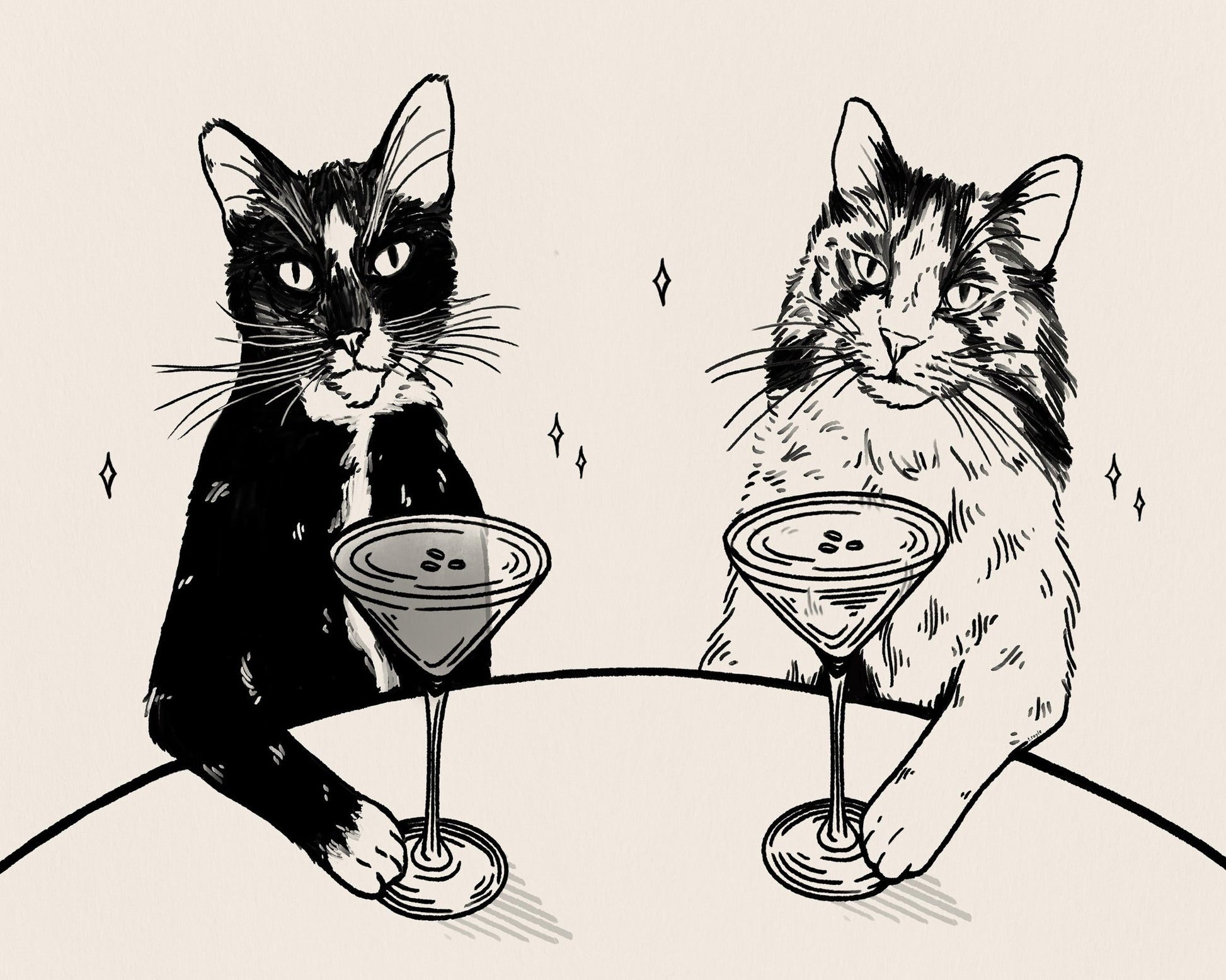 Cocktail Cats Duo