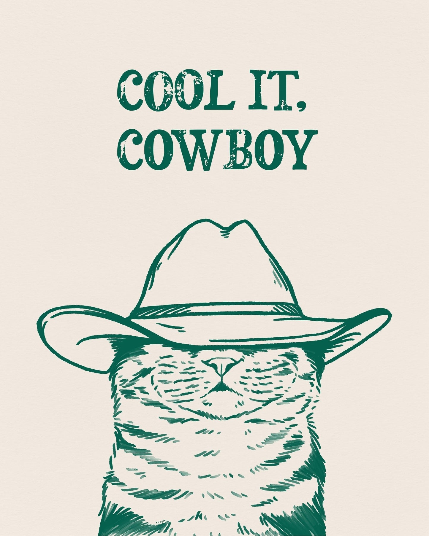 Cool It Cowboy In Green