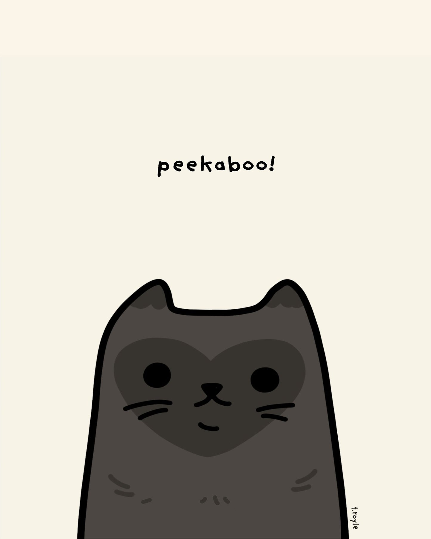 Peekaboo Cat