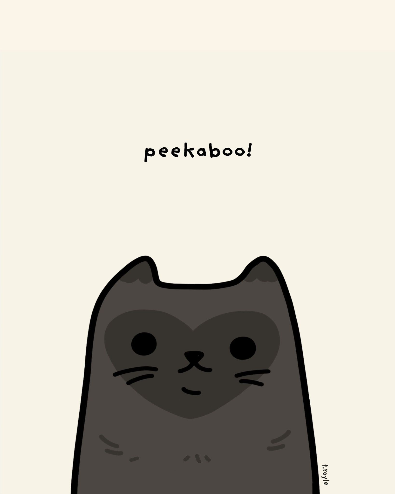 Peekaboo Cat