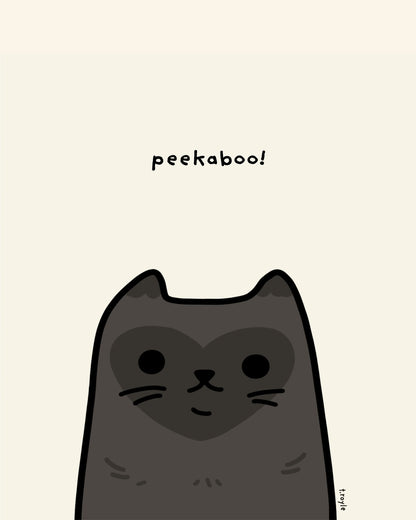 Peekaboo Cat
