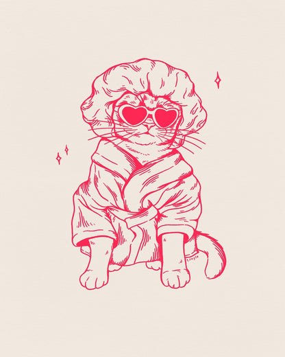 Stylish Cat In Robe