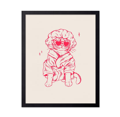 Stylish Cat In Robe