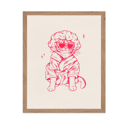 Stylish Cat In Robe