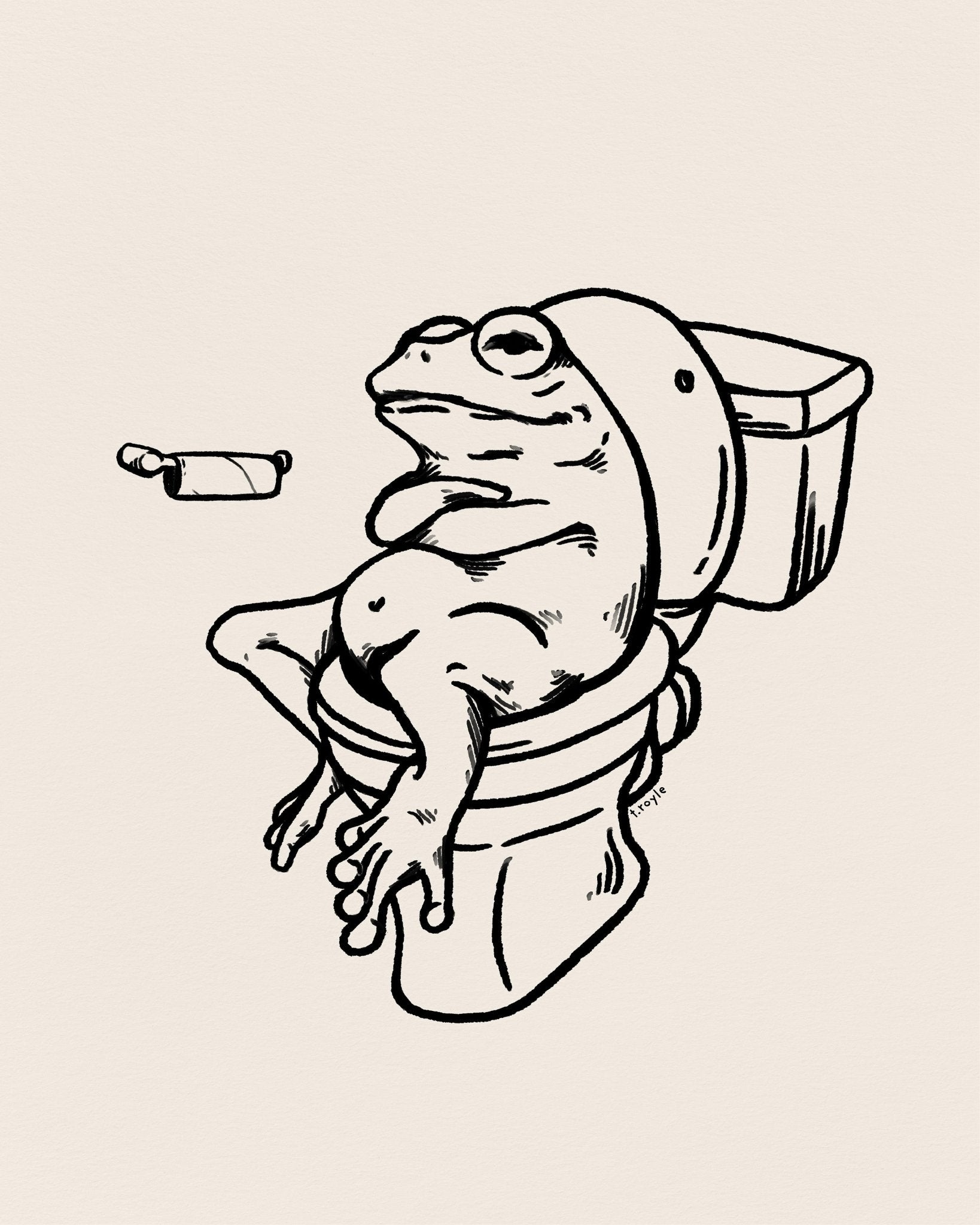 Frog Toilet Relax