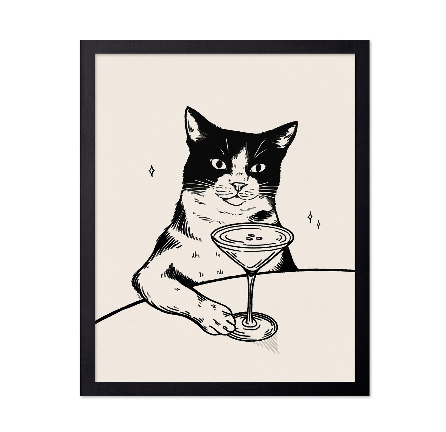 Cat Cocktail Time