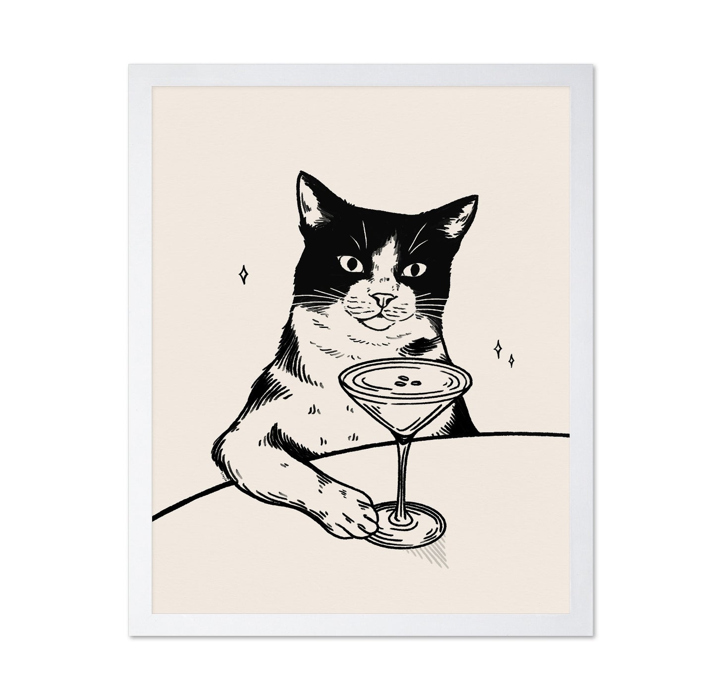 Cat Cocktail Time