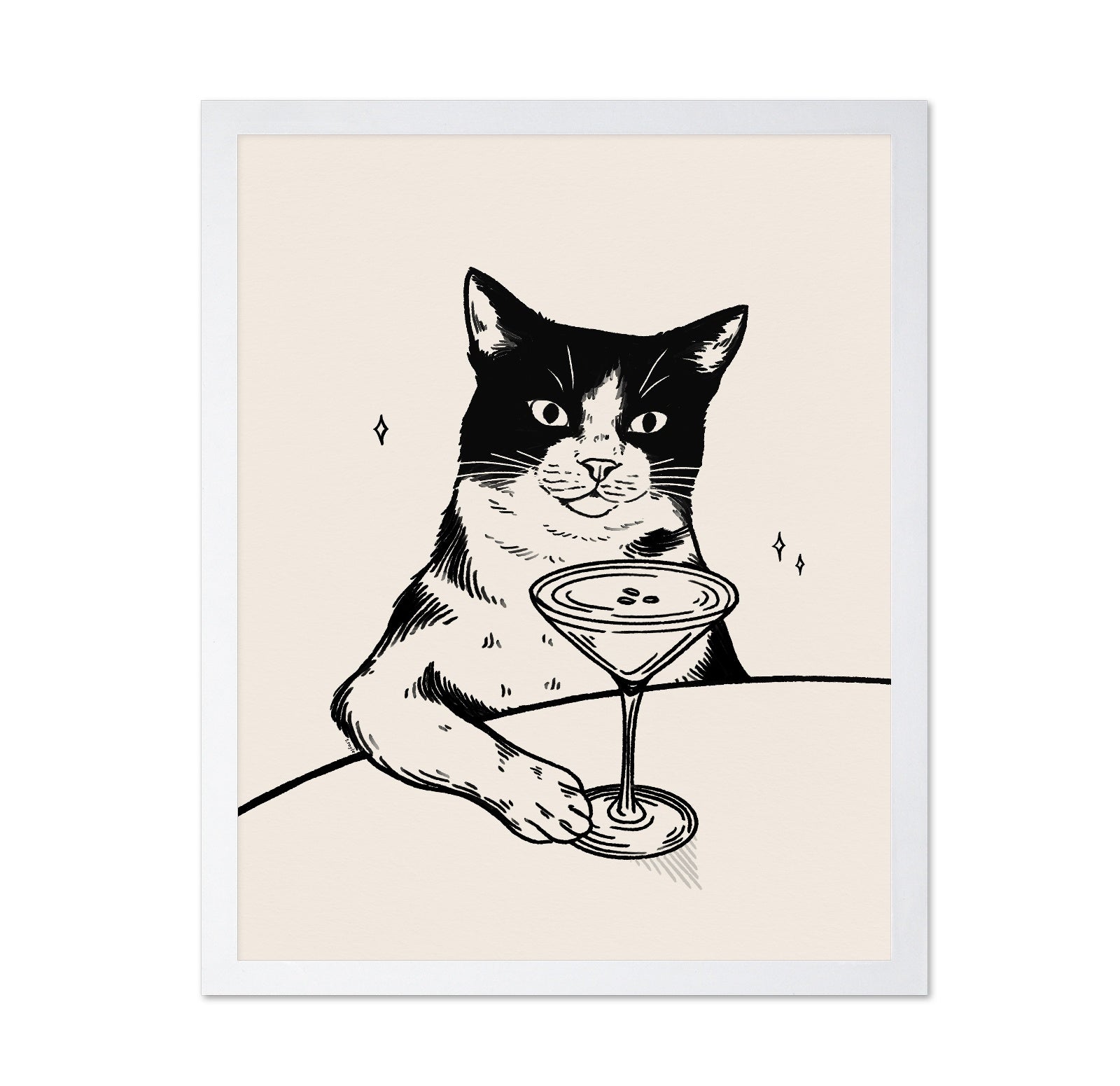 Cat Cocktail Time