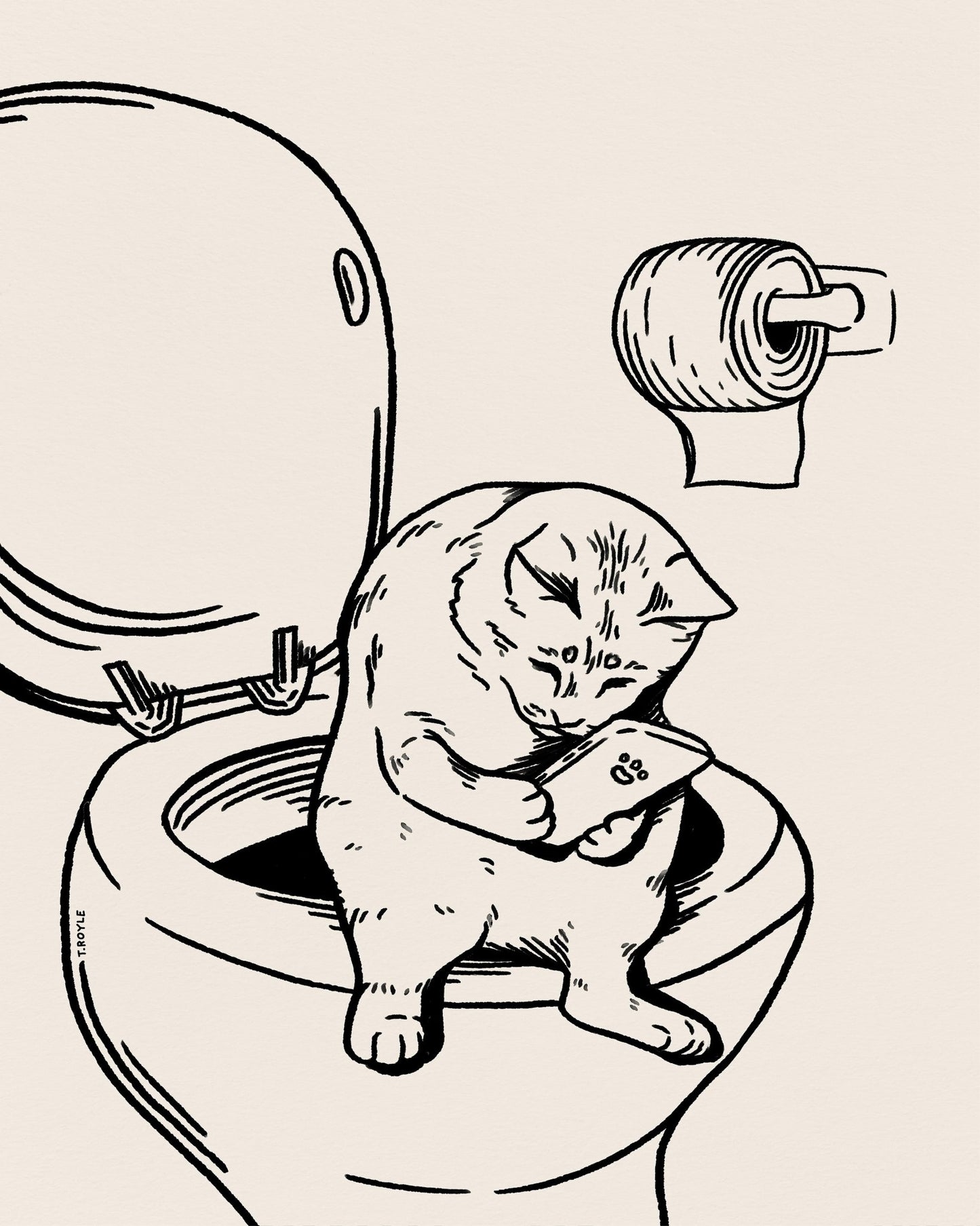 Cat Toilet Phone