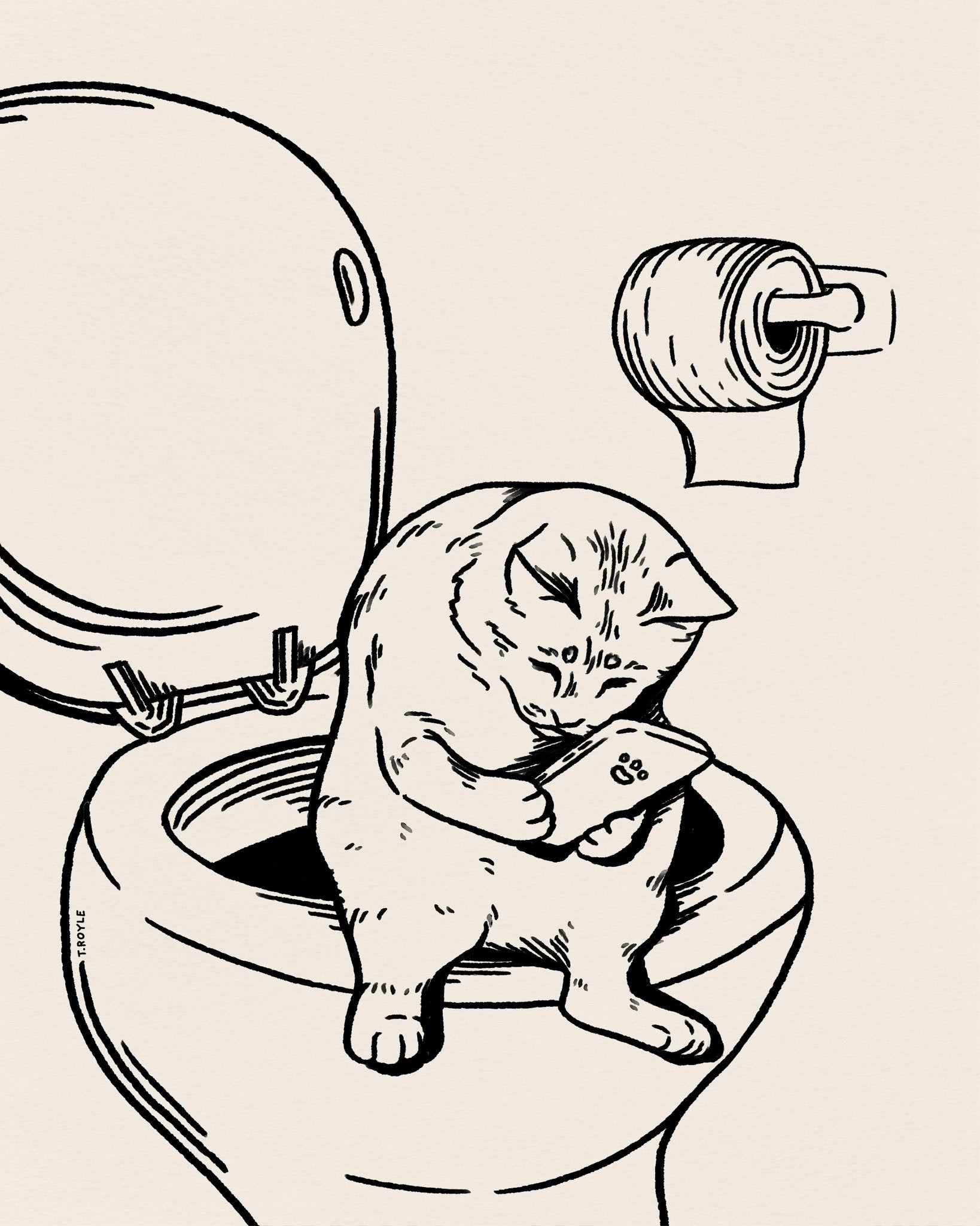 Cat Toilet Phone
