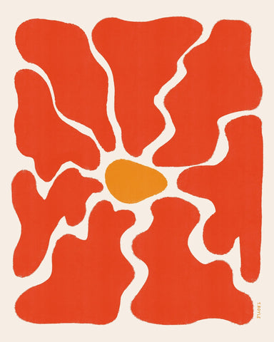 Red Organic Shapes