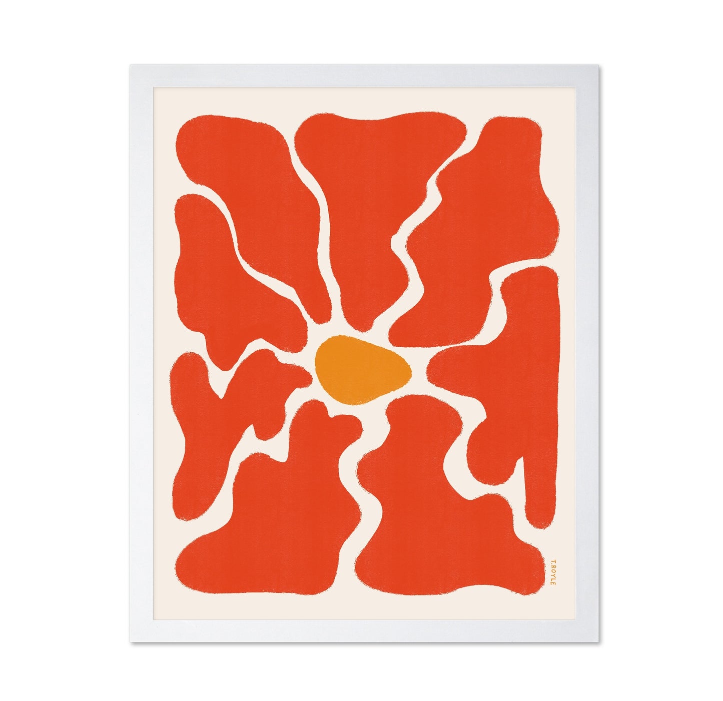 Red Organic Shapes