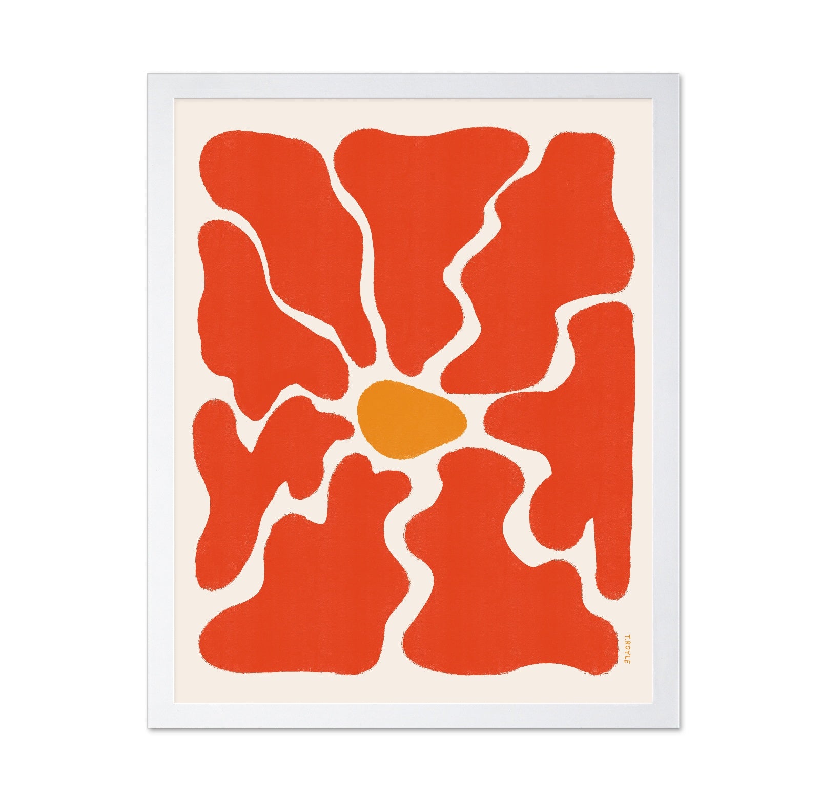 Red Organic Shapes