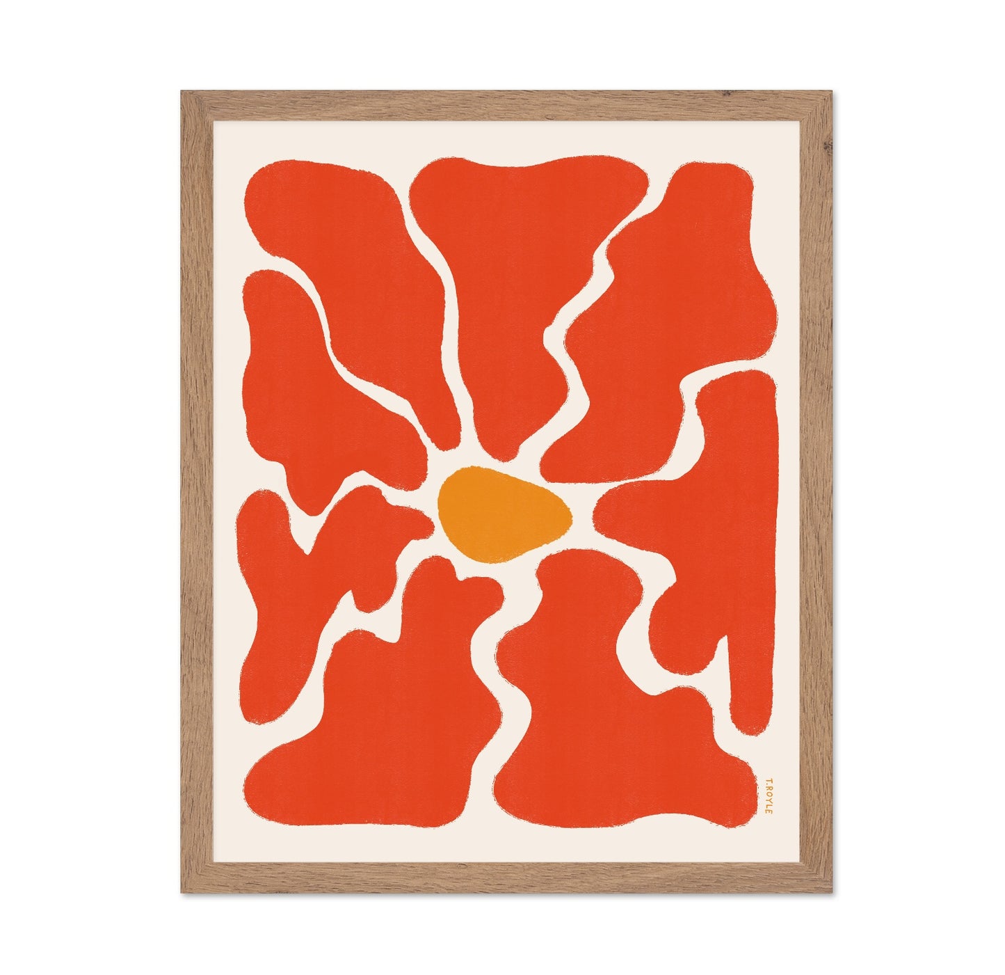 Red Organic Shapes