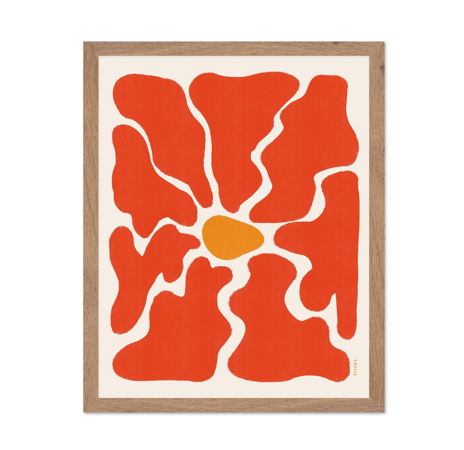 Red Organic Shapes