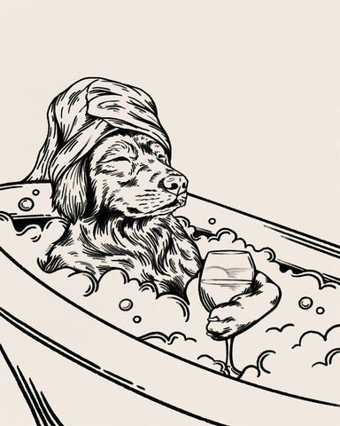 Spa Dog Wine Bath