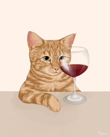 Cat Wine Glass