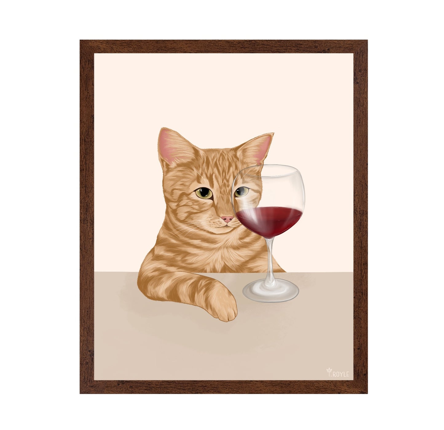 Cat Wine Glass