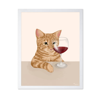 Cat Wine Glass
