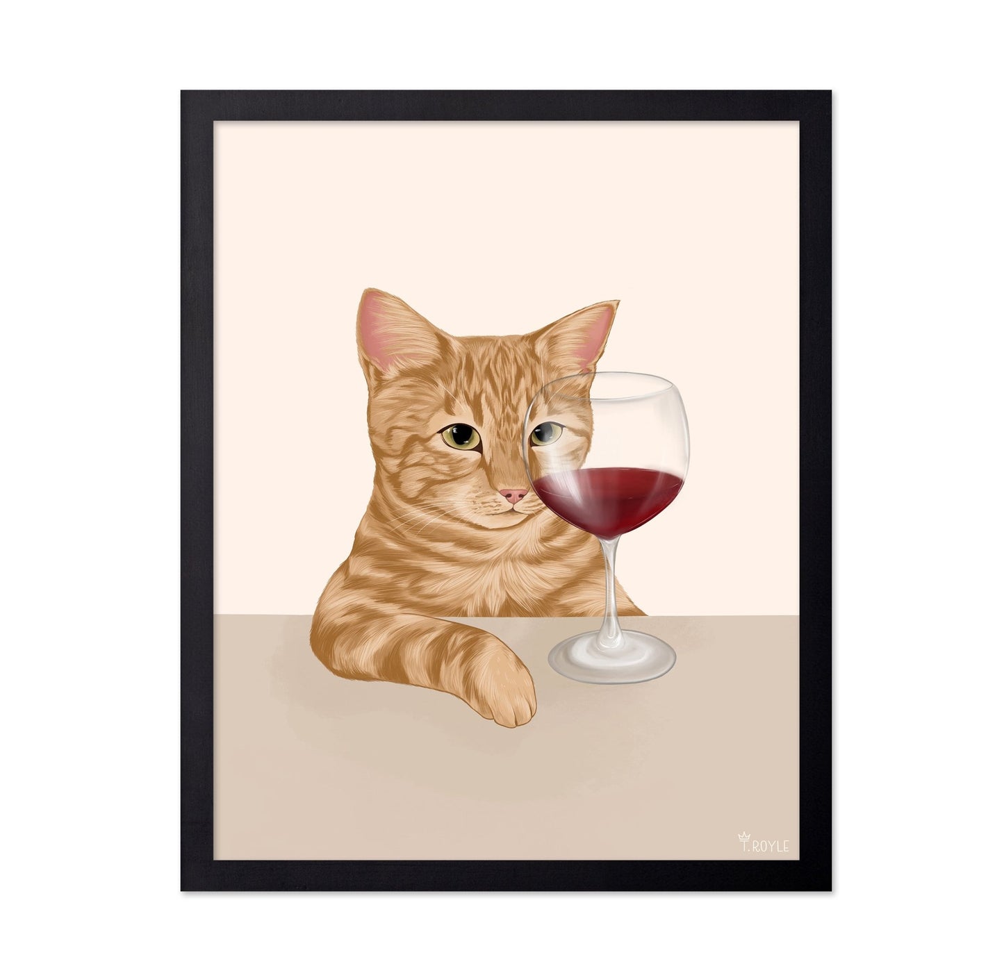 Cat Wine Glass