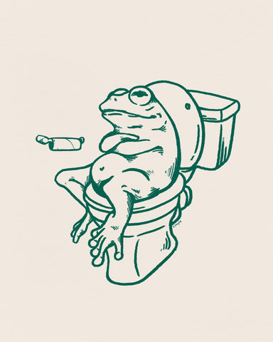 Frog Bathroom Humor