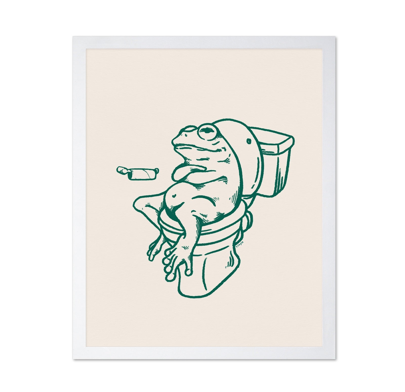 Frog Bathroom Humor