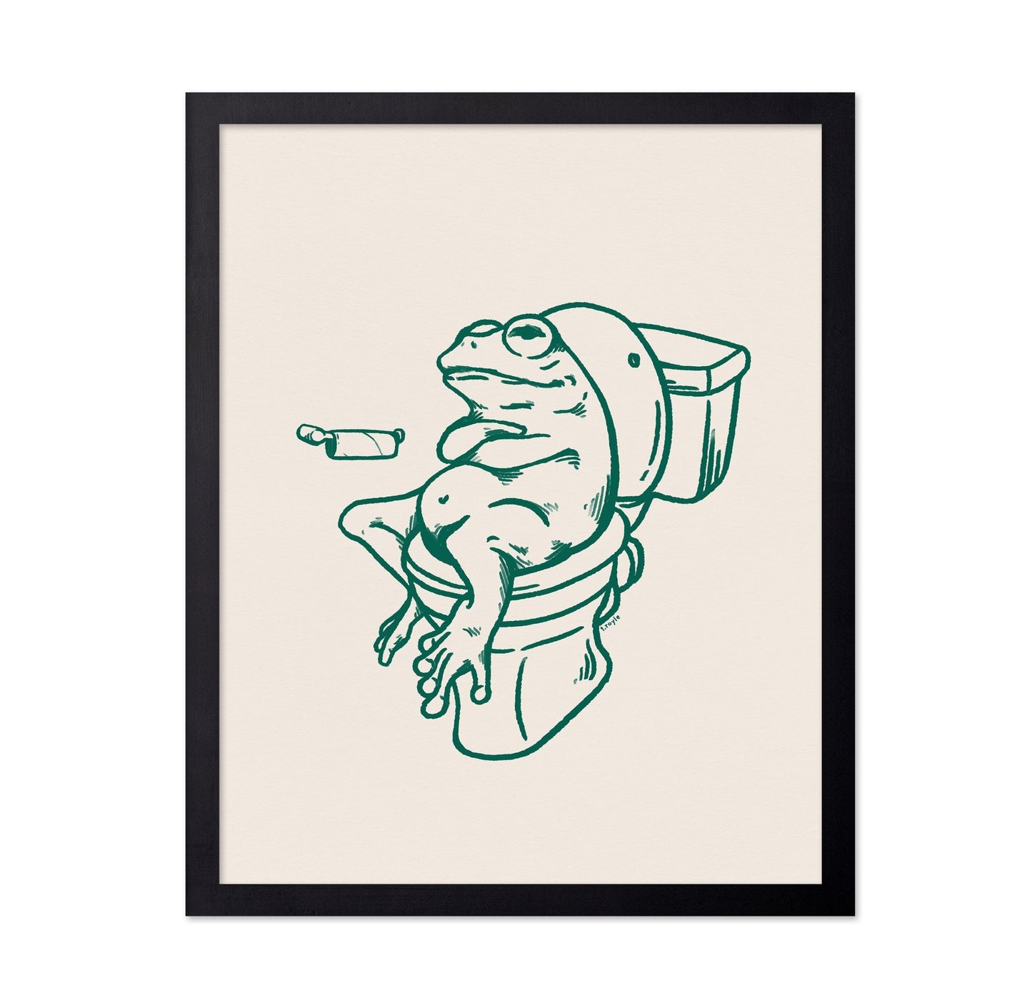 Frog Bathroom Humor