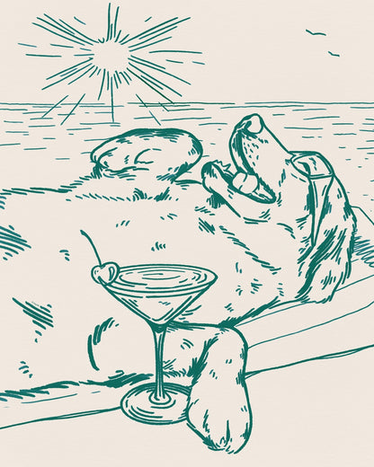 Sunset Dog Martini