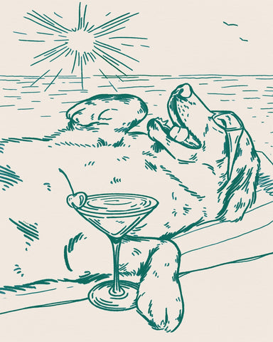 Sunset Dog Martini