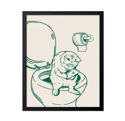 Cat Bathroom Break