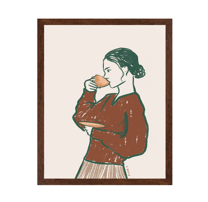 Woman Drinking Tea
