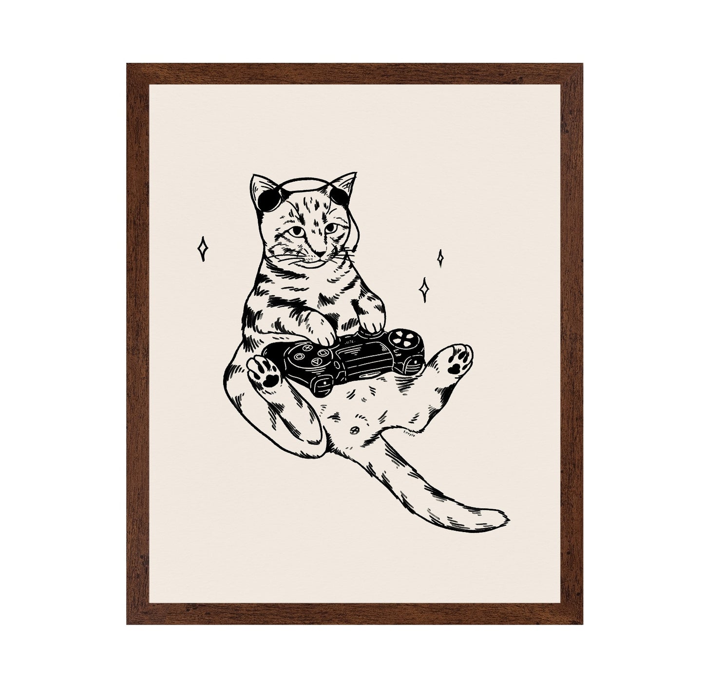 Gaming Cat Sketch
