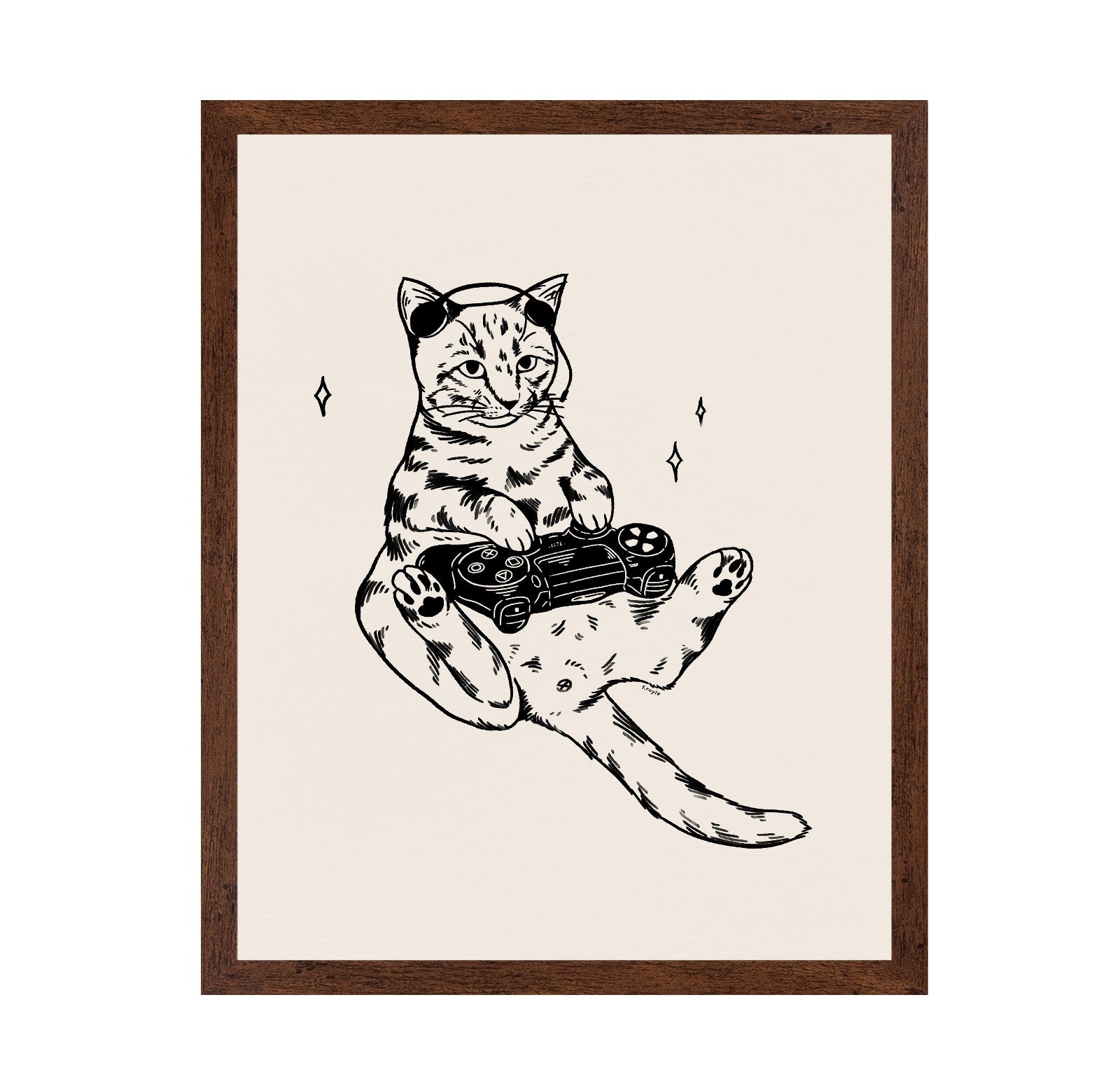 Gaming Cat Sketch