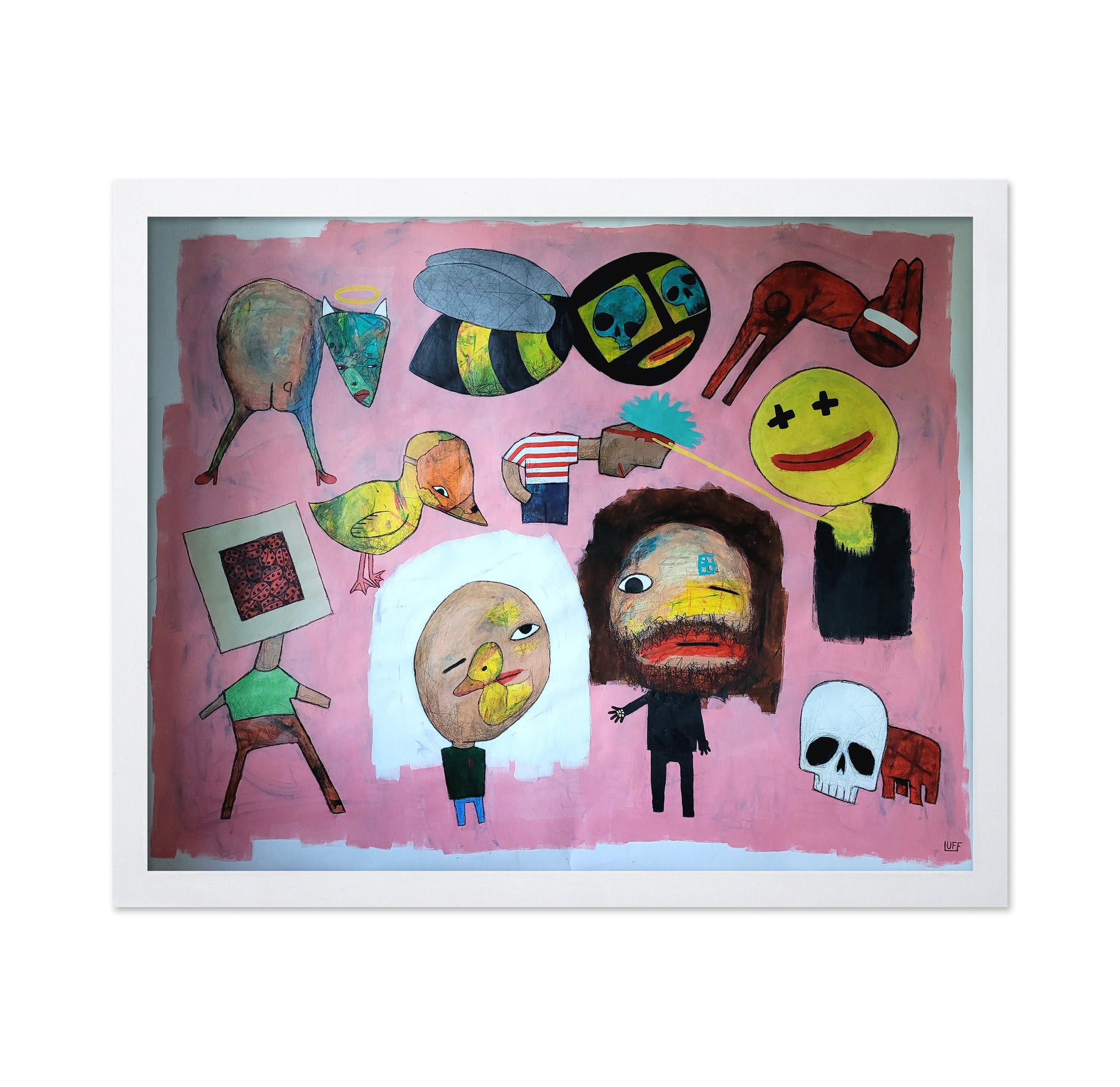 Pink Surreal Faces