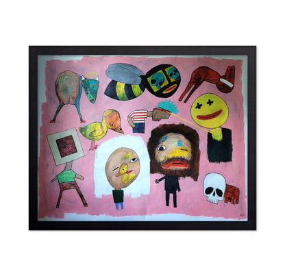 Pink Surreal Faces