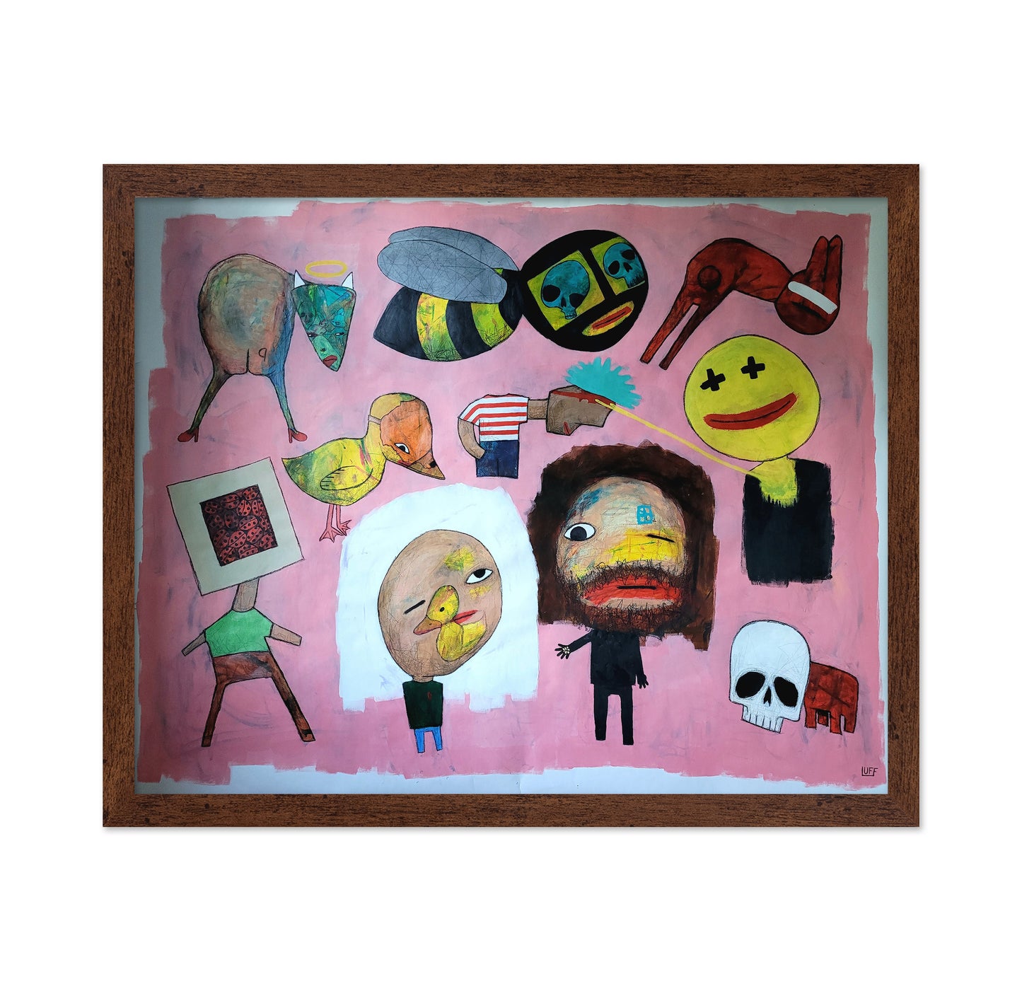 Pink Surreal Faces