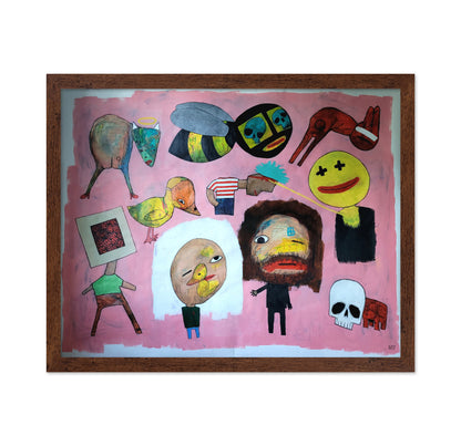 Pink Surreal Faces