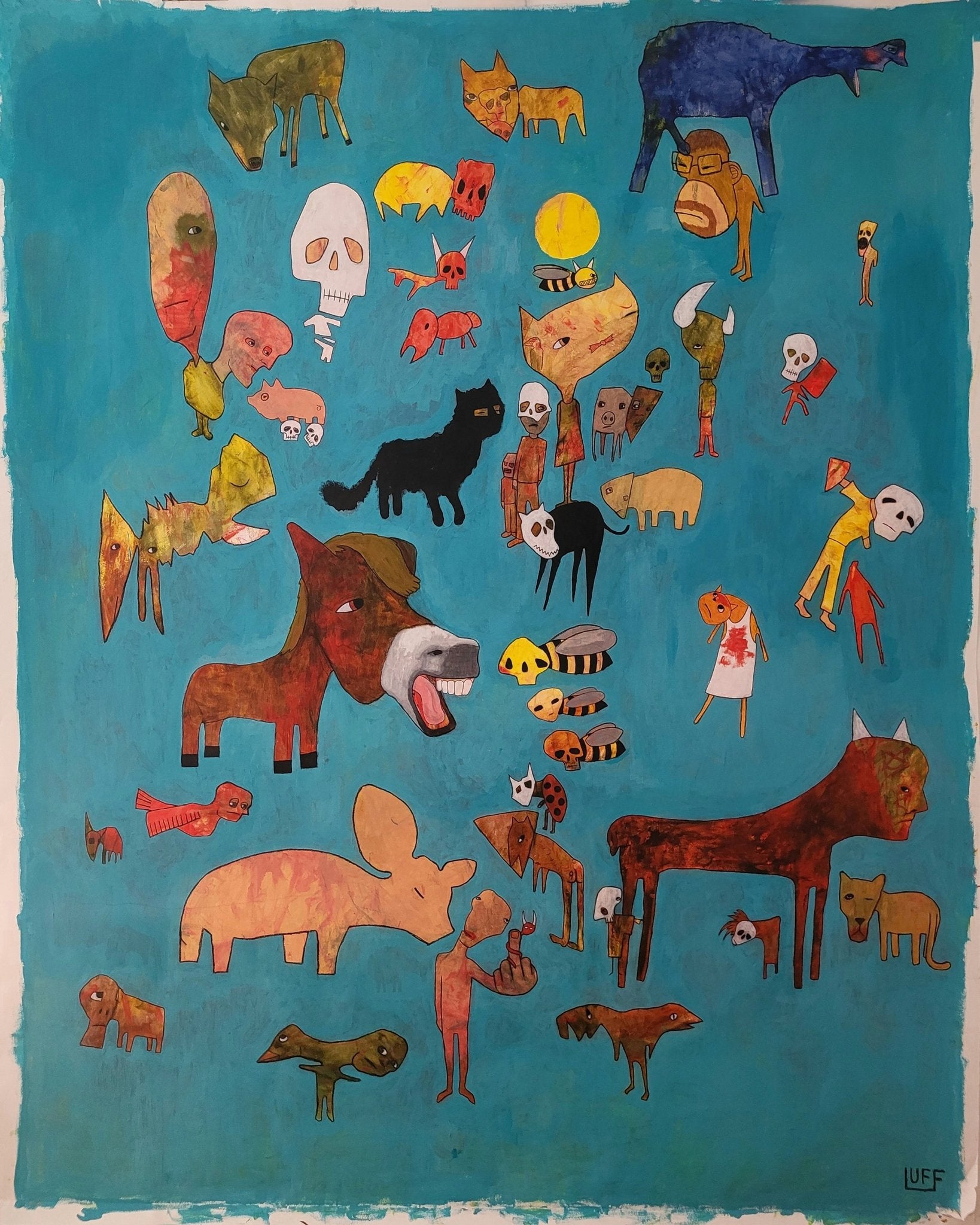 Surreal Animal Crowd