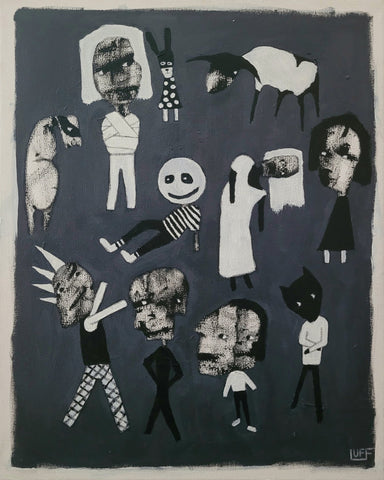 Dark Figures Collage