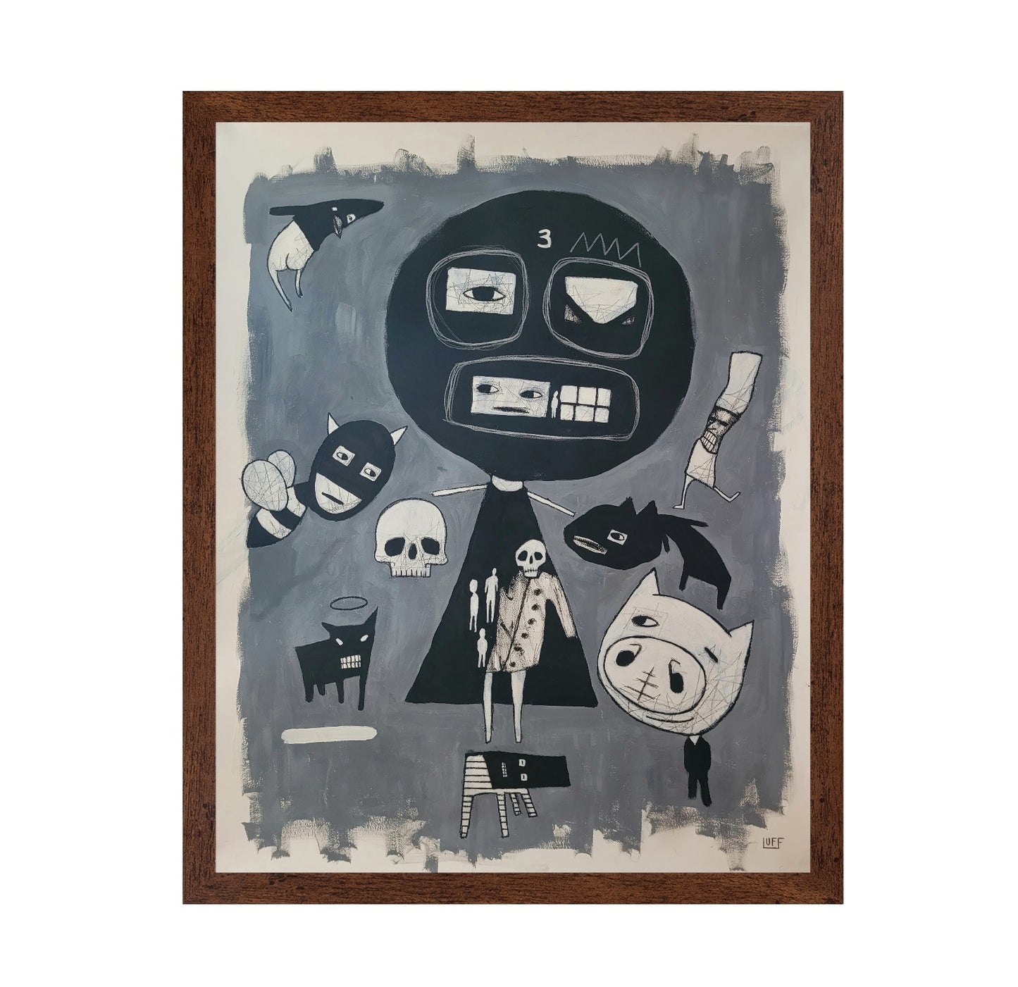 Monochrome Creature Faces