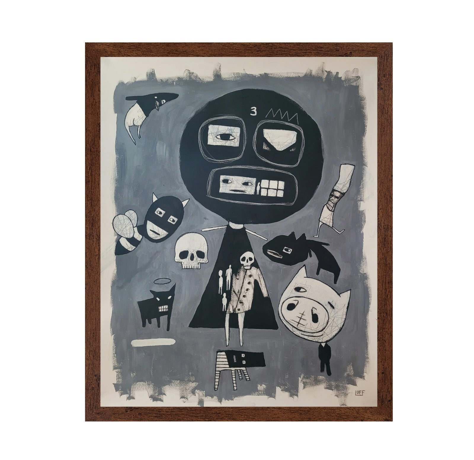 Monochrome Creature Faces